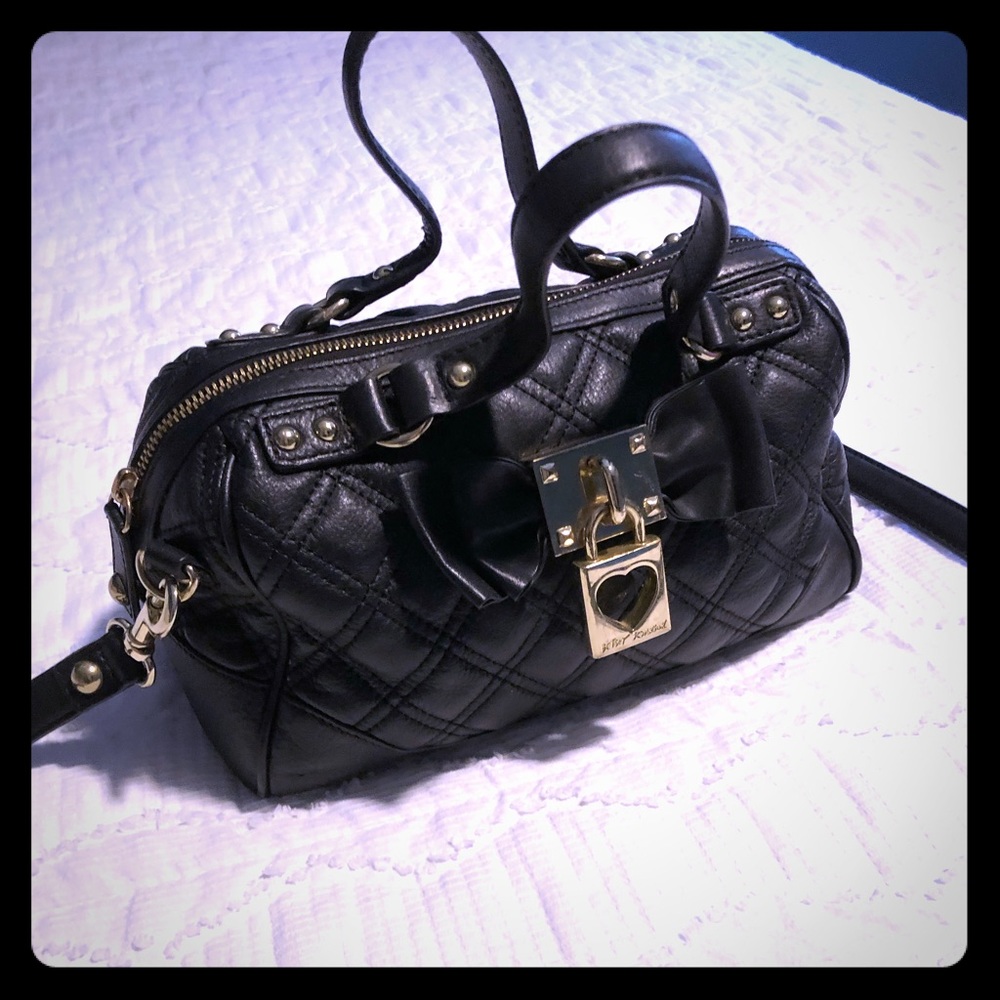 Betsey Johnson Small Black Crossbody Bag